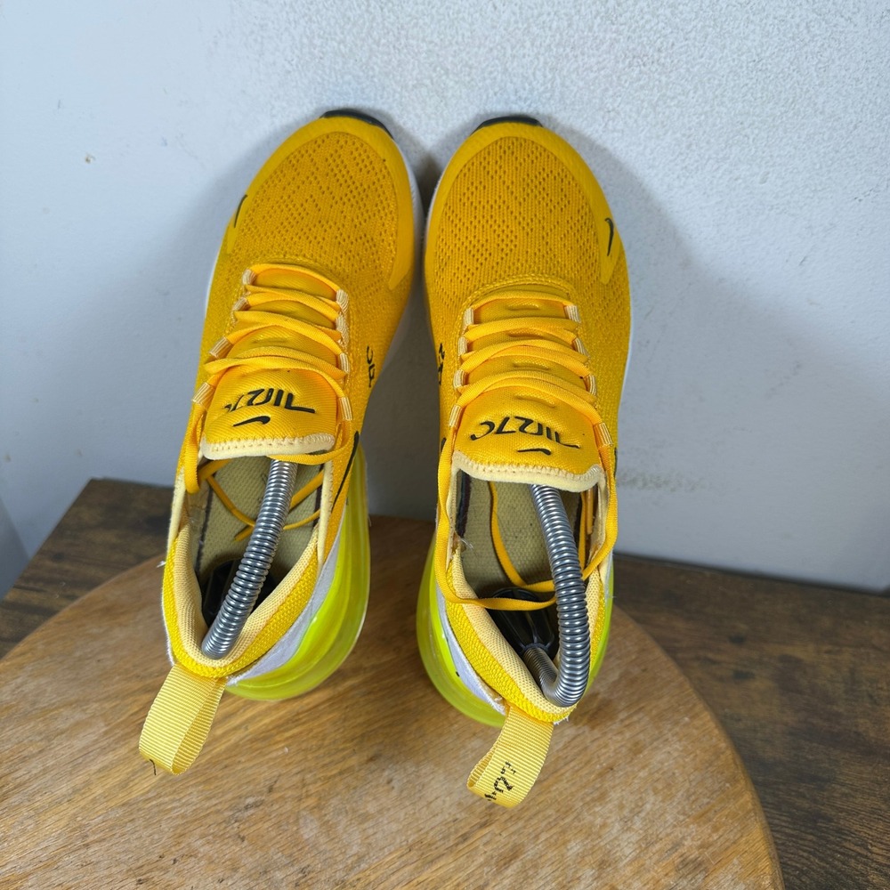 Nike Air Max 270 Womens University Gold Volt Sneakers CK1675-700 Size 7 - Picture 3 of 8